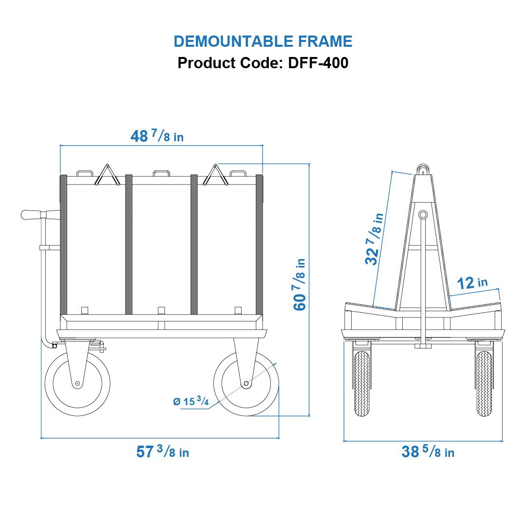 Demountable Frames DAF400 (Dimension)