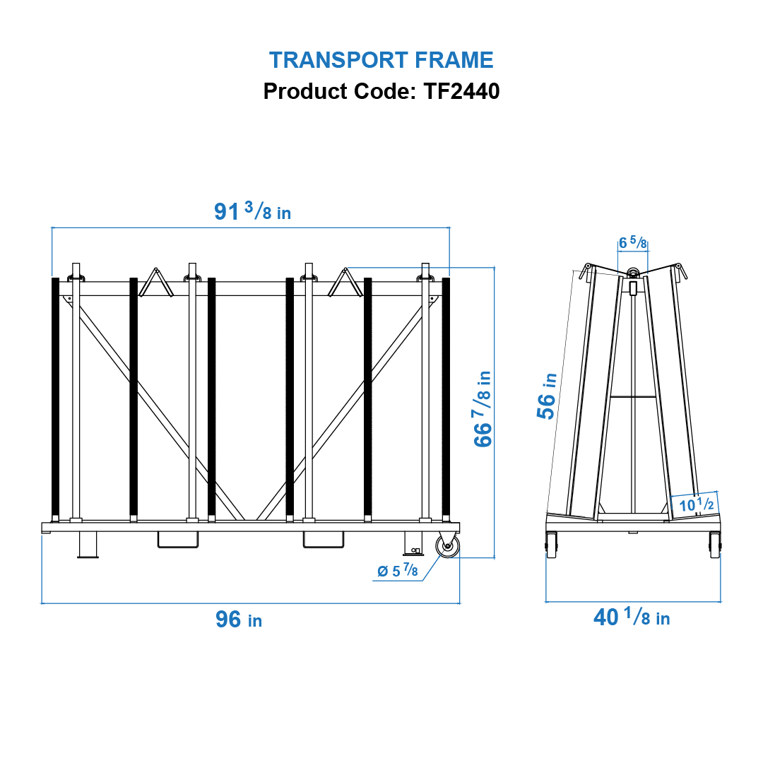 Transport Frames TF2440 (dimension)