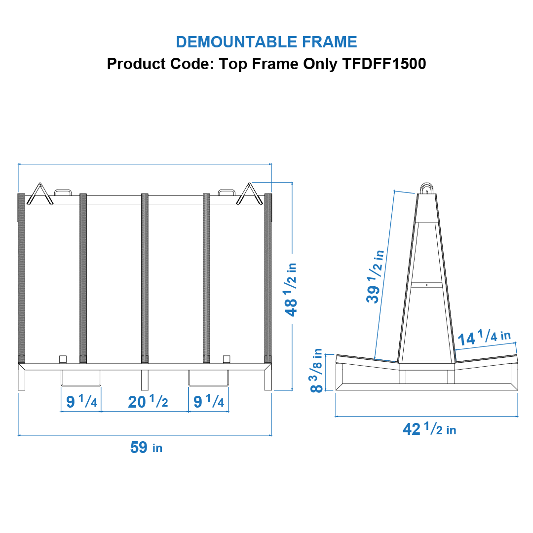 Top Frames Only TFDFF1500 (Dimension)