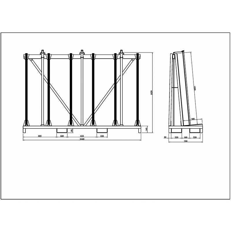 Single Side Transport Rack SSTR-2440