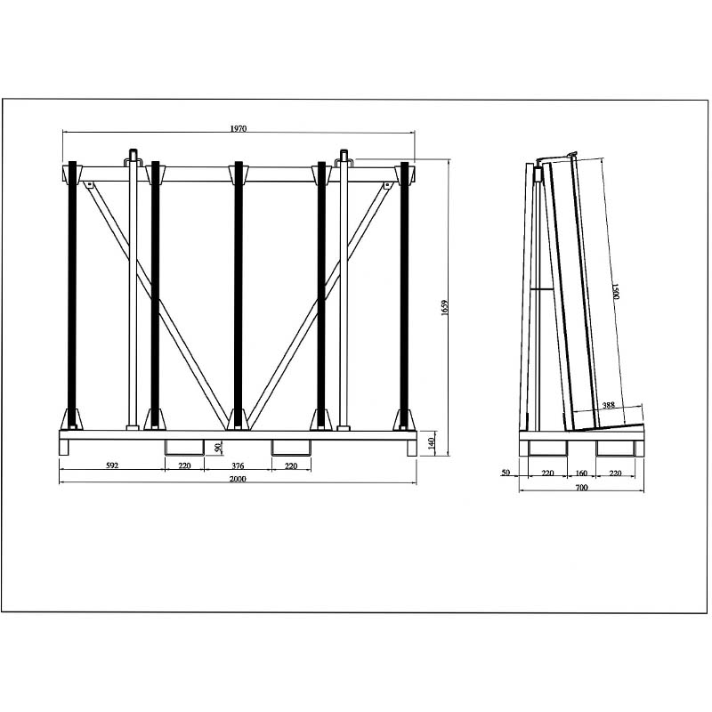  Single Side Transport Rack SSTR-2000