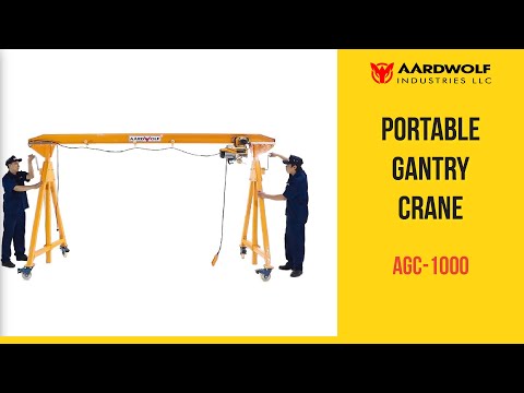 Portable Gantry Crane AGC1000 product demonstration video thumbnail - Watch tutorial on YouTube