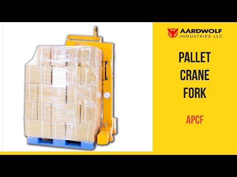Pallet Crane Fork APCF product demonstration video thumbnail - Watch tutorial on YouTube